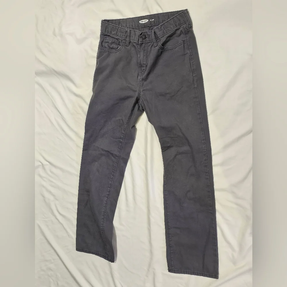 Old Navy Gray Straight-Leg Jeans/Pants- Size 14